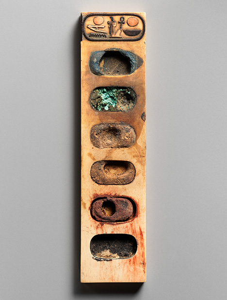 Ivory was used to carve paint palattes in previous centuries.