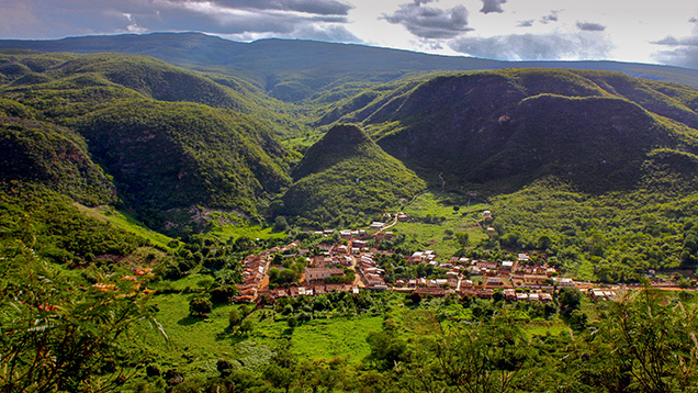 Remedios, home of rutilated quartz mining community.