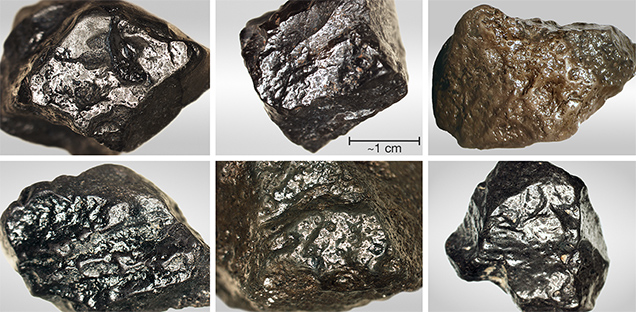 Melt-like patinas and flow ornamentation on carbonado