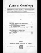 Gems & Gemology, Fall 1943, Vol. 4, No. 7