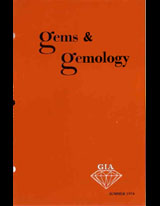 Gems & Gemology, Summer 1974, Vol. 14, No. 10
