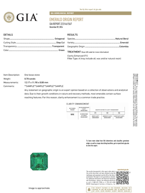 Recognizing the industry’s interest in more information about the nature of fillers in emeralds, GIA will offer filler identification with its emerald reports beginning December 15.  The optional filler identification service will initially be offered at no cost. 