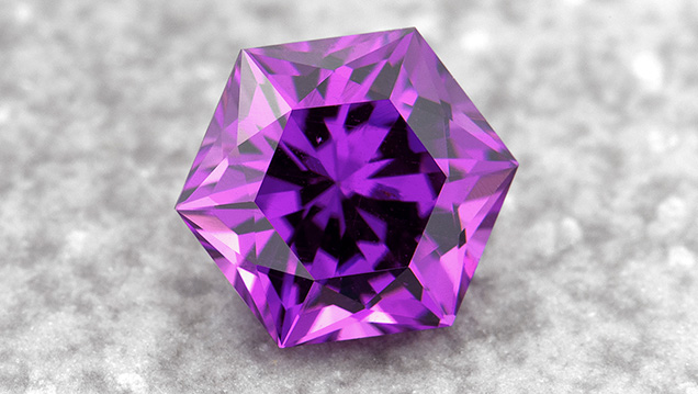 Purple garnet from Mozambique.