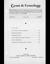 Gems & Gemology, Fall 1937, Vol. 2, No. 7