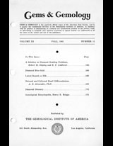 Gems & Gemology, Fall 1941, Vol. 3, No. 11