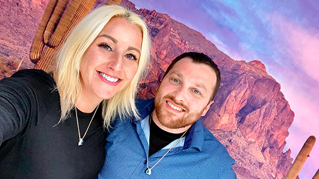 Figure 1. Jewelry designer Mary van der Aa and gem cutter Todd Wacks. Courtesy of Mary van der Aa Fine Jewels and Tucson Todd’s Gems.