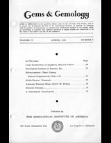 Gems & Gemology, Spring 1943, Vol. 4, No. 5