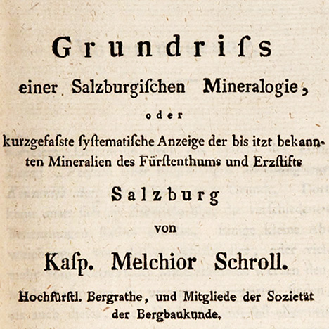 Kaspar Melchior Balthasar Schroll’s treatise containing the first description of Habachtal emeralds