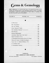 Gems & Gemology, Winter 1937, Vol. 2, No. 8
