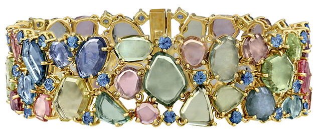 Rainbow over Montana bracelet by Paula Crevoshay.