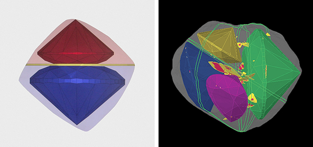 Computer-generated planning for diamond faceting