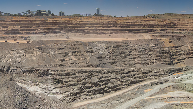 Panoramic view of Jwaneng mine