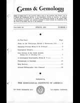 Gems & Gemology, Spring 1939, Vol. 3, No. 1