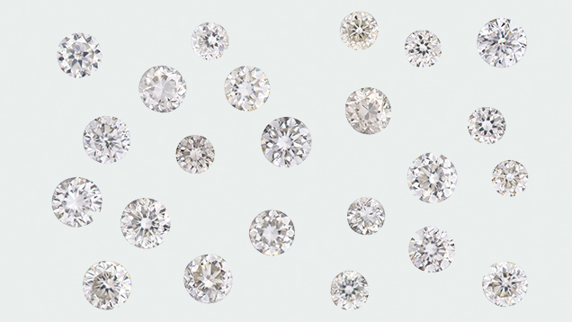 HPHT-grown synthetic diamond melee.