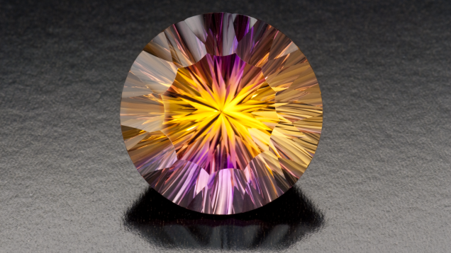 パープルとゴールドのアメトリン