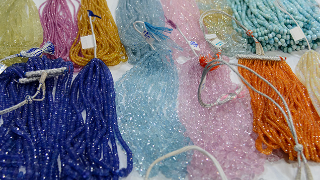 A variety of gem beads from National Facets