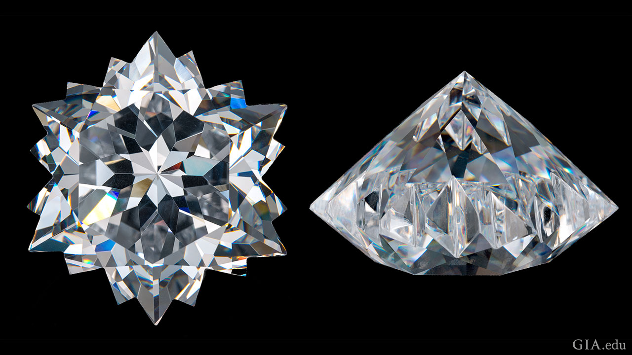 Star-shaped Cubic Zirconia