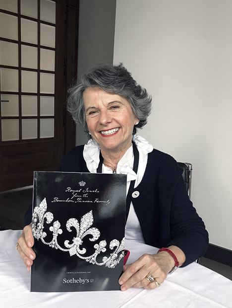 Daniela Mascetti and the <em>Royal Jewels from the Bourbon-Parma Family</em> catalog Daniela Mascetti and the <em>Royal Jewels from the Bourbon-Parma Family</em> catalog