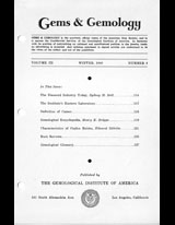 Gems & Gemology, Winter 1939, Vol. 3, No. 8