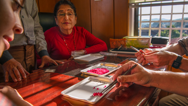 GIA field gemology team in Mogok, Myanmar