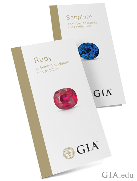Ruby and sapphire brochures available through GIA’s Retailer Support Program.
