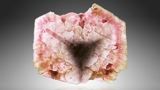 Tourmaline from Luc Yen with three-pointed star