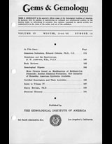 Gems & Gemology, Winter 1944, Vol. 4, No. 12
