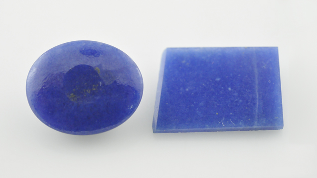 Dumortierite-Quartz Rock Presented as Sapphire