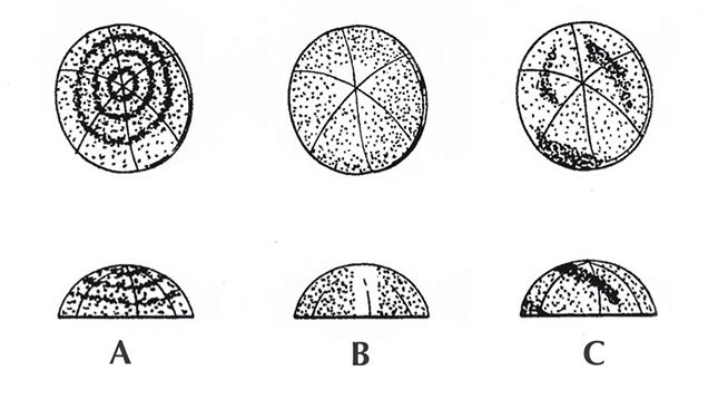 Sapphires with undesirable color and color zoning that can be altered by diffusion treatment