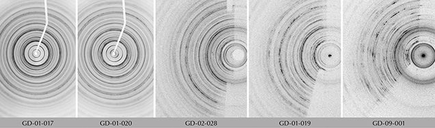 Diffraction patterns of sudoite