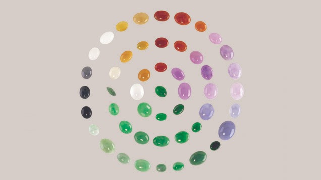 Jadeite Jade in a Variety of Colors