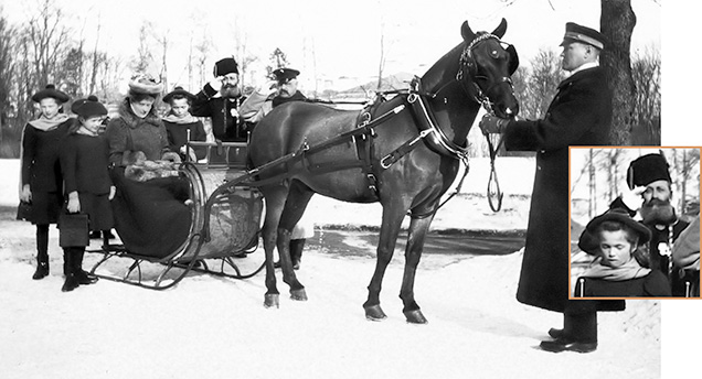 N.N. Pustynnikov escorts Empress Alexandra