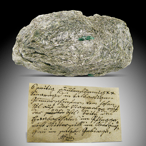 Emerald crystal in matrix from Mathias Mielichhofer's collection