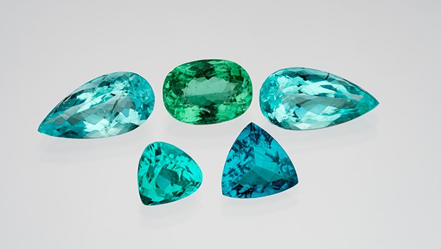 Cuprian liddicoatite and cuprian elbaite, identified by LA-ICP-MS.