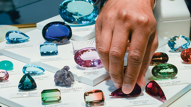 Gem inventory at Tucson