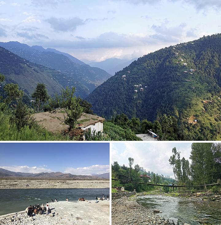 Scenes along the route to the Swat emerald deposit