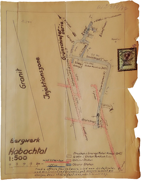 Colorized copy of 1924 Habachtal map by Anton Hager Jr.