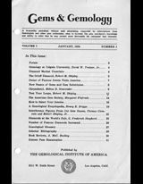Gems & Gemology, Spring 1934, Vol. 1, No. 2