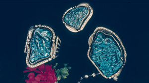 纯银镶嵌土耳其石