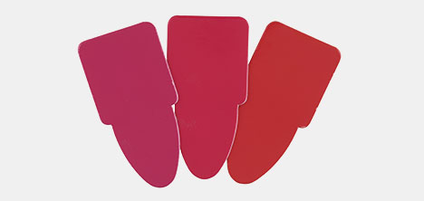 Red color confirmed with Munsell chips.