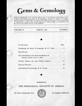 Gems & Gemology, Spring 1942, Vol. 4, No. 1