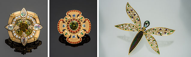 Jewelry using unusual gemstones