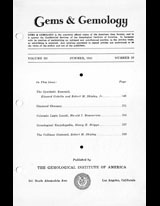 Gems & Gemology, Summer 1941, Vol. 3, No. 10