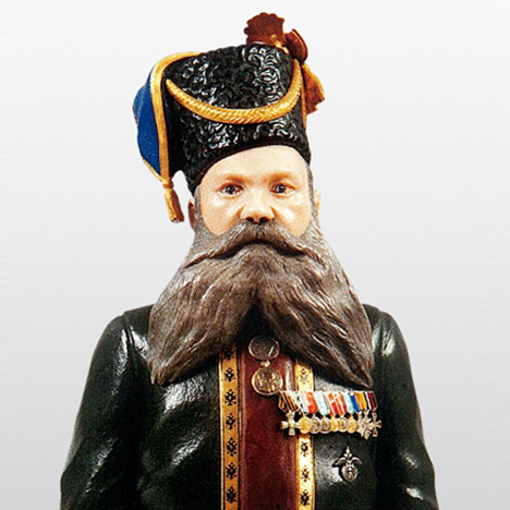 Fabergé hardstone figure of Kudinov