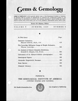 Gems & Gemology, Summer 1946, Vol. 5, No. 6