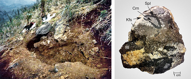 Outcrop at Kinh La occurrence