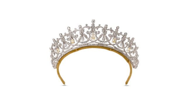 Two Russian tiaras inspired Prince when he created this piece.