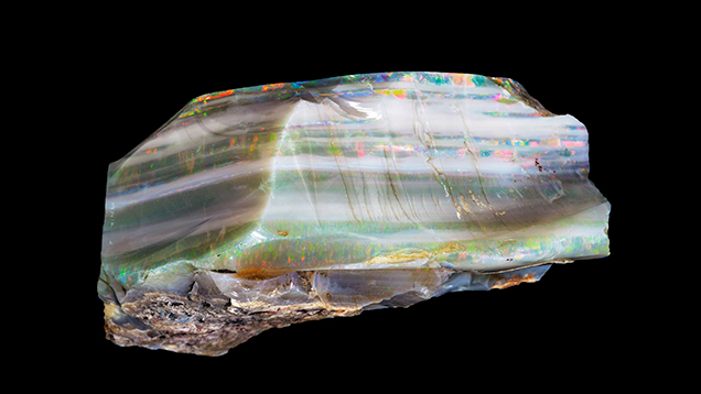 Side view of 3,019 ct rough opal