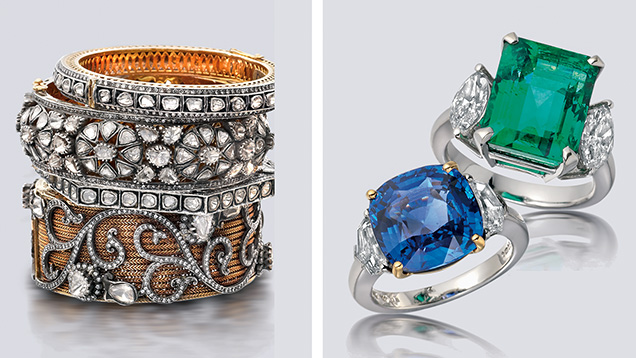 Upscale bangle bracelets by Amrapali