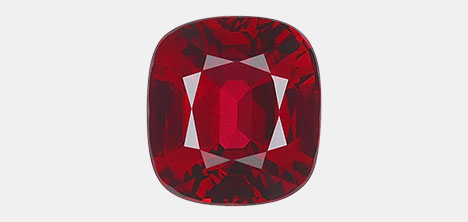 Transparent cushion mixed cut weighing 3.00 ct.